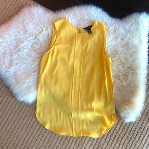 WHBM yellow sleeveless top